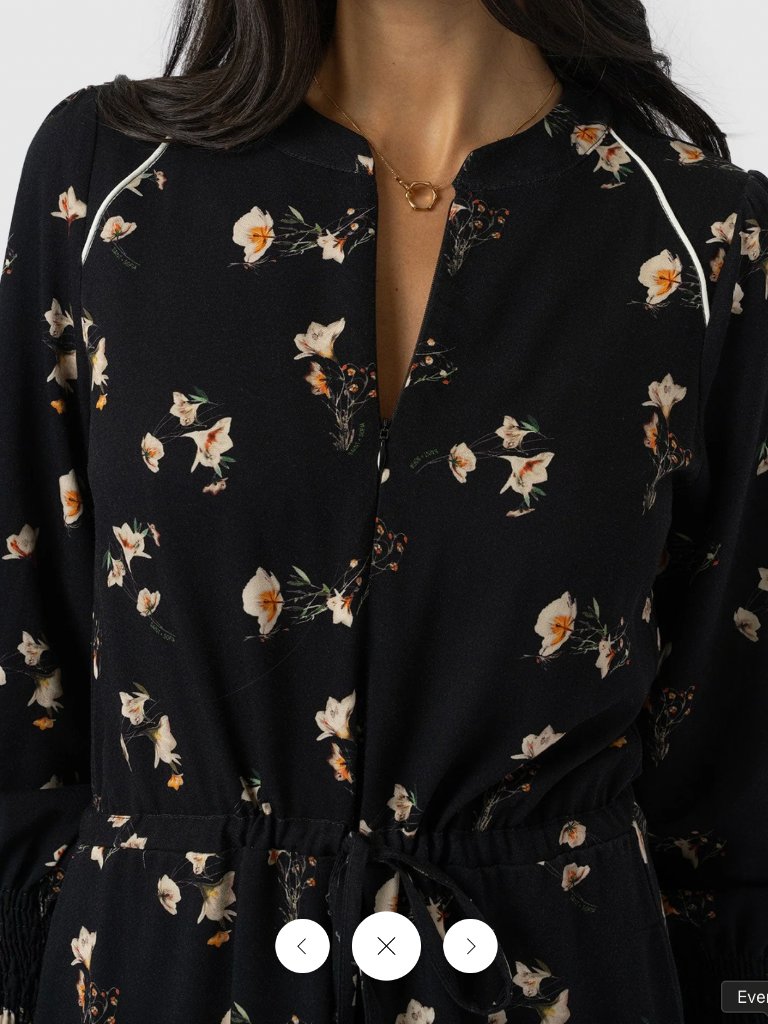 Saint + Sofia Olivia Zip Up Dress Highland Paisley Us 6 Nwt — image 3 of 8